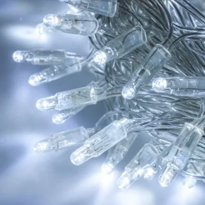 Premium IP67 Fully Sealed PVC Cable Warm White 3500K 10m 220V UK Plug Landscape Outdoor Garden Patio LED String Lights