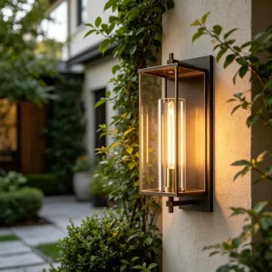 Premium Outdoor Wall Light Stable Body High Transmittance Glass for Garden Porch Balcony Yard Exterior Luminaire