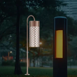 Premium Waterproof IP65 LED DC Cylindrical Aluminum Garden Pathway Landscape Garden Flood Light for Outdoor Villa Decoration