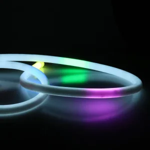 Products 360 Degree Round Dia 18mm SMD5050 Black Silicone Pixel RGB WS2811 Flexible LED Neon Tube Rope Strip Tape Light