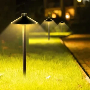 Professional Grade RGBW Chasing Color Mushroom LED Lawn Light Garden Spotlight With Smart APP Control