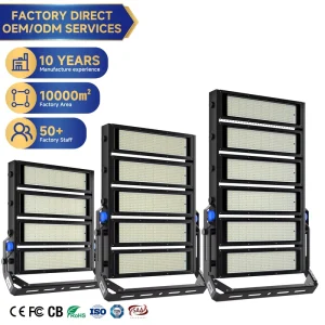 Professional IP65 Waterproof LED High Mast Light 300W 1800W for Basketball & Football Courts