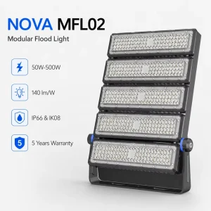 Professional LED Tunnel Light IP66 IK08 Waterproof Flood Lamp with DALI 1-10V Dimming Control
