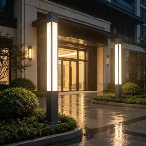 Professional Landscape Lighting Custom Geometric Shape LED Courtyard Light with CAD Drawings
