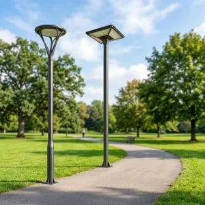 Professional Solar Garden LED Lights IP65 Waterproof Small Aluminum High Brightness Outdoor Lighting