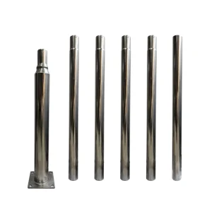 Q235 Galvanized Steel Split Type Solar Garden Lighting Street Lamp Pole 3m 4m 5m 6m Hot-Dip Street Light Pole