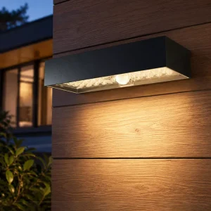 Quality Led Garden Fence Solar Wall Lamp Rotatable Solar Powered Motion Sensor Lights