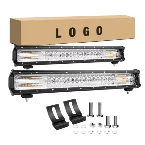 RCJ OEM Car LED Light Bars Road 288W 17″ 40″ Length Spot Flood Beam 3200K 6000K Color Temp 9 32V 6063 Aviation 12 Months