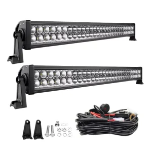 RCJ OEM off Road LED Light Bar Double Row 6D for Car Truck Spot Flood Beam 6500K 9 36V 6063 Aviation Aluminum