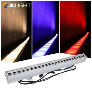 RGB 24-LED Wall Washer Light 3-in-1 DMX 7CH IP33 for Stage, Wedding Events, Garden, Landscape, and Hotel