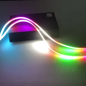 RGB Car LED DRL Daytime Running Light Strip Waterproof 30cm 45cm 60cm Flexible Soft Tube Guide Headlight LED Strip Lights