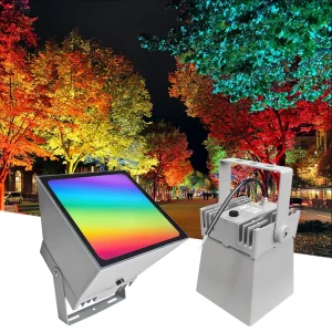 RGB Color Garden Floodlight Rainbow Tree Light, Aluminum Holiday LED Decorative Lighting for Garden Scenic Spots