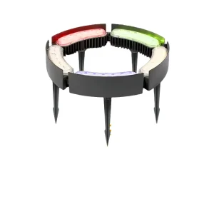 RGB Color LED Palm Wheel 18W IP65 Waterproof DMX Outdoor Park Garden Spotlights Christmas Decorative Ambiance Tree for Outdoor