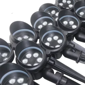 RGB LED Landscape Lighting Pathway Outdoor Solar Garden Low Voltage 12V 24V DC IP67 Waterproof RGB LED Lawn Light