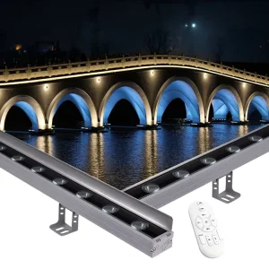 RGB LED Landscape Outdoor Facade Light Aluminum Housing Hotel Buildings IP65 Waterproof Linear Wall Washer Light