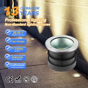 RGB LED Landscape Path Lights IP67 Waterproof Aluminum Stainless Steel Garden Ground Lamps
