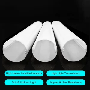 RGB LED Tube Light Housing Milky PC Diffuser Pipe