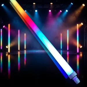 RGB LED Tube Light T8 Optional APP RF Control IP65 Rated PC Material Smart LED Tube for Dance Floor Warehouse Office Use 120cm