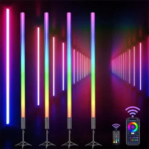 RGB LED Tube Lights USB Handheld DJ Video Lights for Wedding Parties and Events Rental Stand Bar Lighting