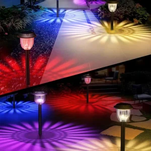 RGB Merry Christmas Decoration Waterproof LED Solar Garden Light for Party Holiday Outdoor Landscape Lawn Ground