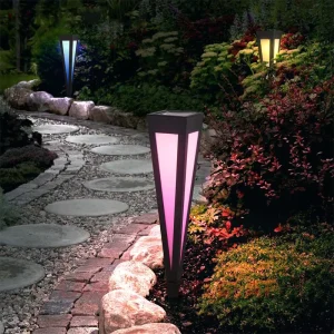 RGB Solar LED Garden Lights Electric Landscape Lighting with IP65 Aluminum Construction