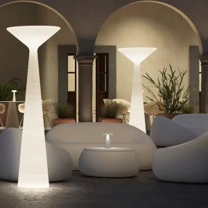 RGB Tower Pillar Floor Lamp, Acrylic LED Decoration Light for Weddings and Outdoor Use