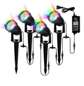 RGB White LED Landscape Light Waterproof Bright In Ground Lights for Lawn Pathway Yard Driveway Garden Spot Light