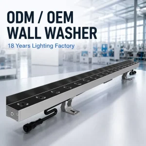 RGBW 4-in-1 DMX512 LED Wall Washer 18W 48W Die-Cast Aluminum IP66 for Hotel Villa Exterior Lighting