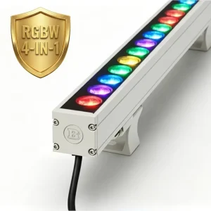 RGBW 4-in-1 LED Wall Washer, IP65, DMX512, 36W, Outdoor Linear Facade Light