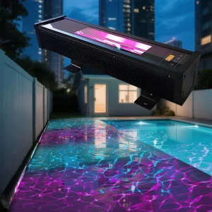 RGBW 4-in-1 LED Wall Washer Light DMX512 IP65 Waterproof Linear Ocean Wave Effect 120W Outdoor Garden Building Facade