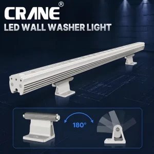 RGBW DMX512 LED Linear Wall Washer with Adjustable Beam Angle IP65