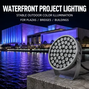 RGBW LED Flood Light 300W AC85-265V Waterproof Remote Dimmable Courtyard Party Color Changing Projector Lamp