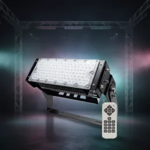 RGBW Remote Control Outdoor Spotlight High Mast Led Outdoor Lights IP65 for Park Shopping Mall Building