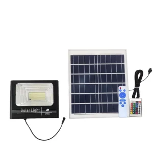 RGBW Solar Flood Lights with Remote Control for Garden Yard Path Barn Shed Garage Use Aluminum Lamp Body
