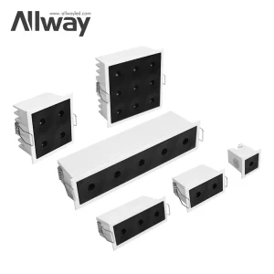 Recessed Ceiling Downlight Housing Fittings LED Square Linear Wall Washer Downlight