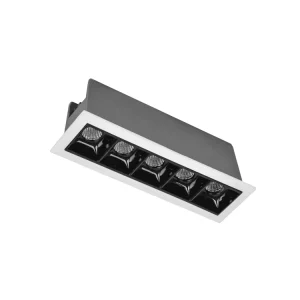 Recessed Linear LED Ceiling Light IP65 Die Cast Aluminum Downlight for Indoor Commercial Lighting
