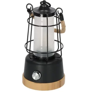 Rechargeable Battery Camping Lamp CAL 1 with Hemp Rope and Bamboo Base