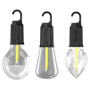 Rechargeable LED Camping Lamp Portable Hanging Fishing Outdoor Waterproof Lantern for Hiking & Tent Light Bulb
