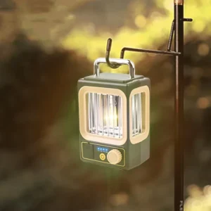 Rechargeable LED Camping Lantern with 3 Lighting Modes and Solar Charging, for Outdoor Hiking