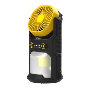 Rechargeable LED Camping Lantern with Rotatable Fan, Portable Hanging Tent Lamp