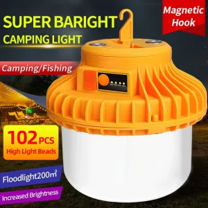 Rechargeable LED Hanging Lamp 32000mAh Magnetic Remote Control Emergency Outdoor Lamp