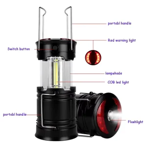 Rechargeable LED Lantern Light Portable Outdoor Camping Tent Lamp