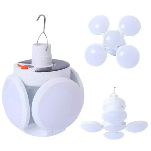 Rechargeable LED Outdoor Waterproof Folding Solar Lantern with Hanging Hook