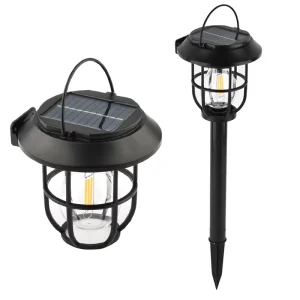 Rechargeable LED Solar Wall Lamp with Tungsten Body Sensing for Outdoor Garden Use