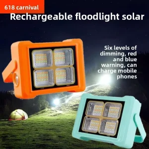 Rechargeable Lithium Ultra Bright IP65 Rated Dimmable Lantern Portable Home Emergency Solar Tent Light LED Camping Floodlight