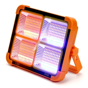 Rechargeable Outdoor Waterproof LED Solar Flood Light Work Light Camping Fishing Lantern