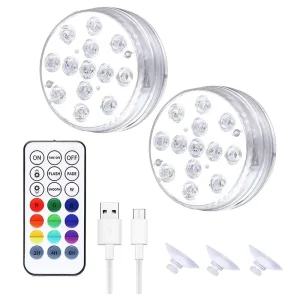 Rechargeable Pool Lights Custom Pond Light Underwater Party Manufacturer Remote Waterproof OEM ODM Submersible LED Light
