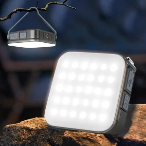 Rechargeable Portable Solar LED Camping Lantern USB Lamp for Camping, Power Outages, Hiking, and Tents