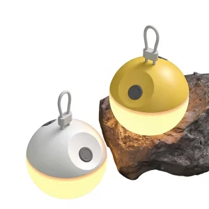 Rechargeable Silicone Camping Lamp White and Yellow Light Portable Tent Light