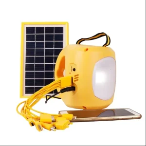 Rechargeable Solar Camping Lantern with Mobile Phone Charger